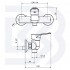 Miscelatore monocomando lavabo con scarico - 1” 1/4”Miscelatore monocomando esterno doccia con flessibile cm 150, supporto e doccia